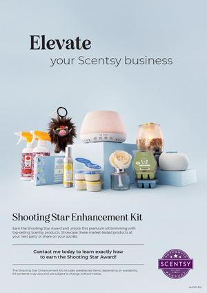 Scentsy Spring Summer 2025 Shooting Star Enhancement Kit Flyer