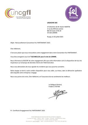 Lagache Attestation Fe L Partenariat 2022