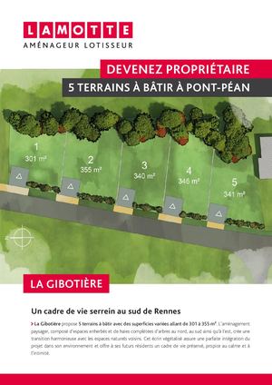 La Gibotière à Pont-Péan (35) - Terrains - Lamotte
