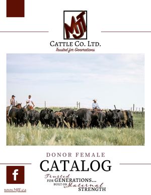 MJT Cattle Co Donor Catalog