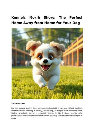 Kennels North Shore The Perfect Home Away From Home For Your Dog