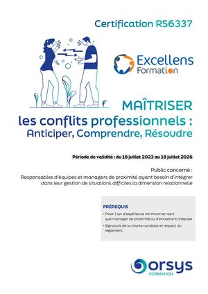 Synthèse Certification RS6337 COC