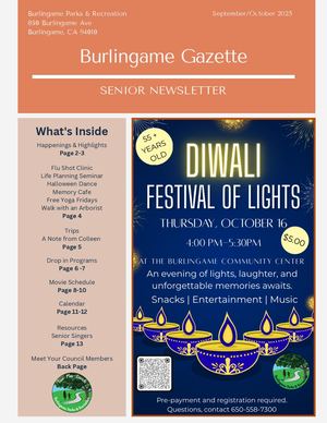 Burlingame Gazette September& October