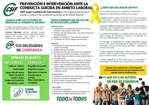 Csif Prl Prevención E Intervención Ante La Conducta Suicida 2025 Canarias