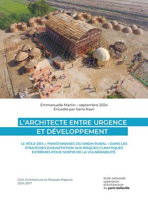 L'architecte entre urgence et développement  - Emmanuelle Martin - DSA ARM