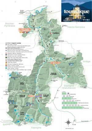 Carte Touristique Pyrénées 31