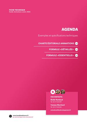 Partenariat 2026 - Fiche Technique - Animations