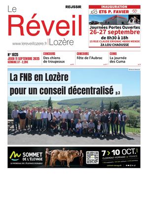 Le Réveil Lozère du jeudi 11 septembre 2025