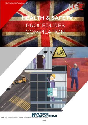 Recueil HSE version Anglaise (principales règles pour PdP)