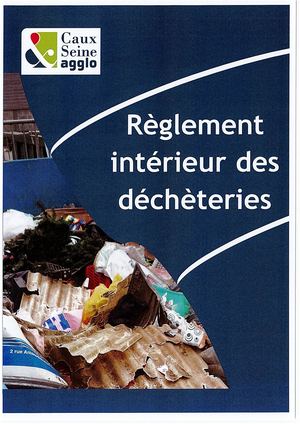 Déchèteries – règlement intérieur en vigueur au 1er janvier 2023