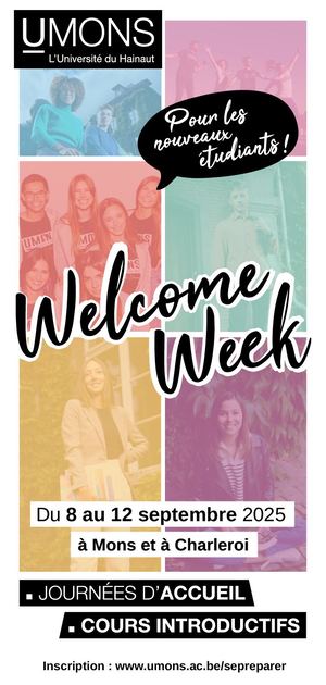 UMONS | Welcome Week - Cours introductifs