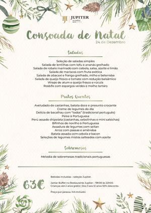 Menu Consoada de Natal | Jupiter Algarve Hotel