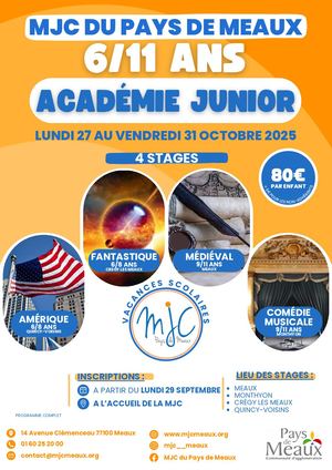 MJC de Meaux_ Académie Junior Octobre 2025