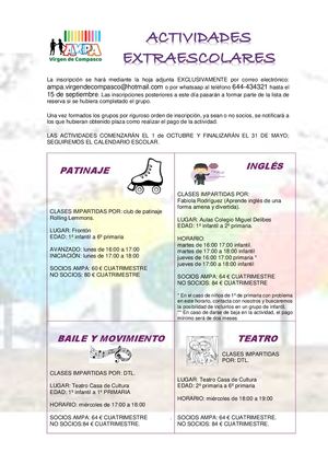 Actividades Extraescolares 2025 2026
