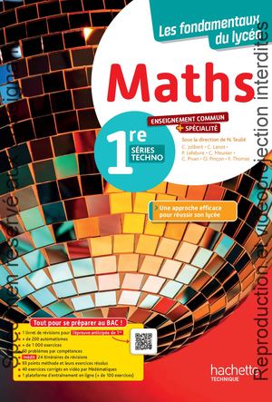Mathématiques - enseignement commun + spécialité STI2D / STL (manuel) - Éd. 2025