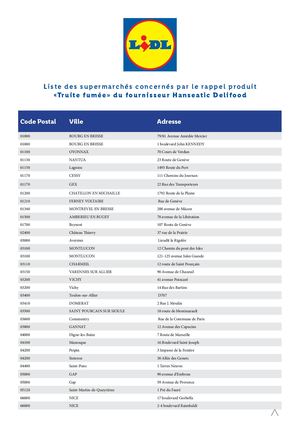 Liste Des Distributeurs