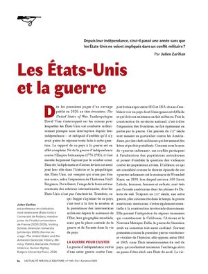 Les Etats-Unis et la guerre