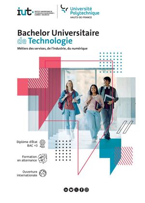 IUT Valenciennes | Catalogue 2026