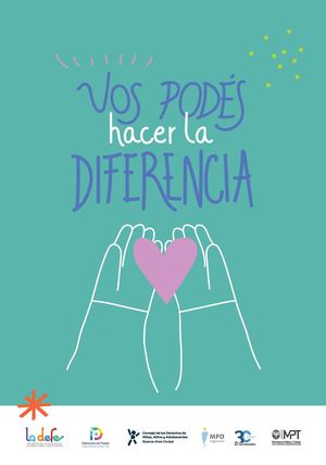 Vos podés hacer la diferencia