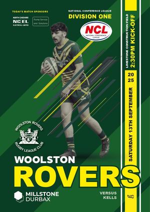 2025 Woolston Rovers Brochure Kells 13092025