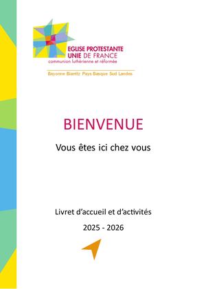 Livret d'accueil et d'activités 2025-2026