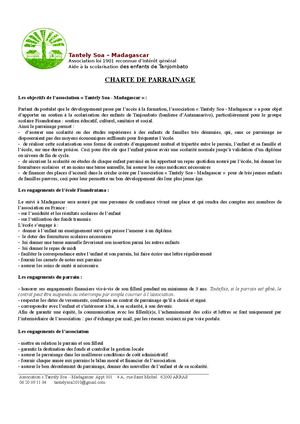 Charte De Parrainage