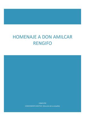 Homenaje A Don Amilcar Rengifo Manuel