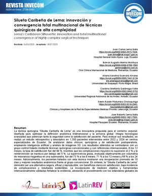 Juan Carlos Lema Balla Creador de Técnica Quirúrgica Silueta Caribeña De LEMA