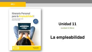 Unidad 11 IPE I La Empleabilidad
