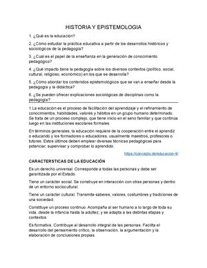 Historia Y Epistemologia