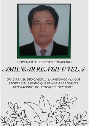 HOMENAJE AL ESCRITOR TOCACHINO AMILCAR RENGIFO VELA - ADAN ESPACIAL Y OTRAS TRAVESÍAS