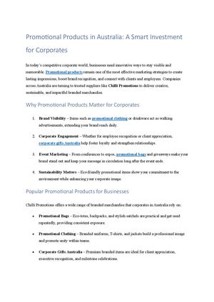 Promotional Products For Corporate