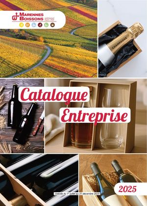 Catalogue Entreprise 2025 Marennes Boissons