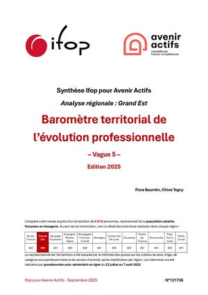 Baromètre De L'évolution Professionnelle - Analyse Régionale Grand Est