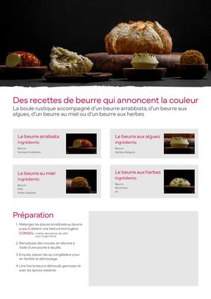 Des recettes de beurre qui annoncent la couleur