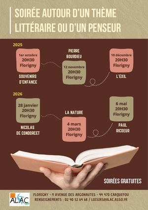 Soirées Littéraires Et Autour D'un Auteur