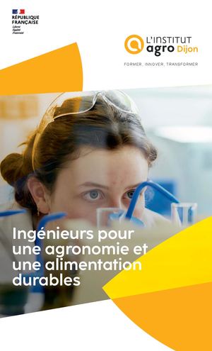 Plaquette Ingénieur de l'Institut Agro Dijon 2025
