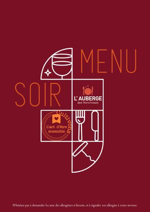 Menu Soir 2025 Fr