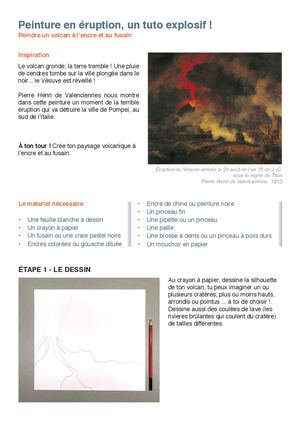 Tuto : Peinture en éruption