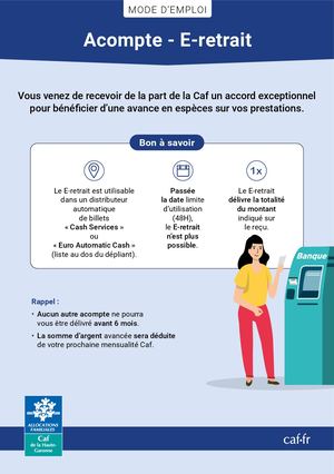 Dépliant Acompte Et E-Retrait