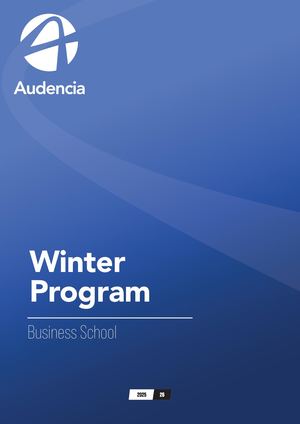 Winter Program Brochure