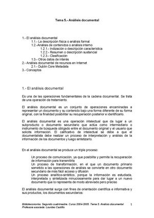 El análisis documental
