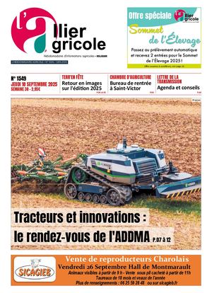 N°1549 L'ALLIER AGRICOLE