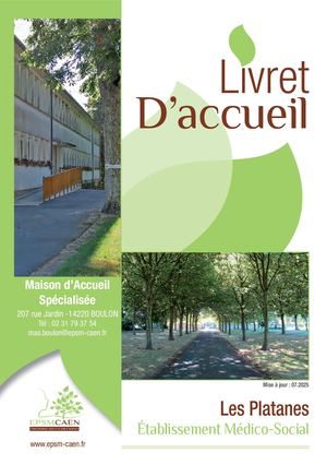Livret d'accueil - Maison d'Accueil Spécialisée de Boulon