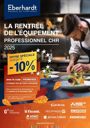 Promo Rentrée Equipement PRO CHR 2025