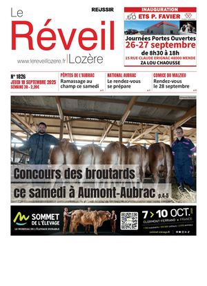Le Réveil Lozère du jeudi 18 septembre 2025
