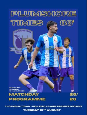 4. Pershore Town Programme Thornbury Town