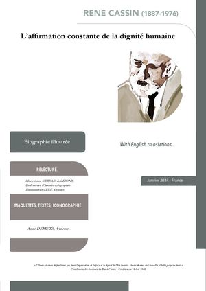 L’affirmation constante de la Dignité Humaine - René Cassin