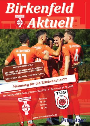 Birkefeld Aktuell - 2025/26 03. SV Fautenbach - TuS Oppenau