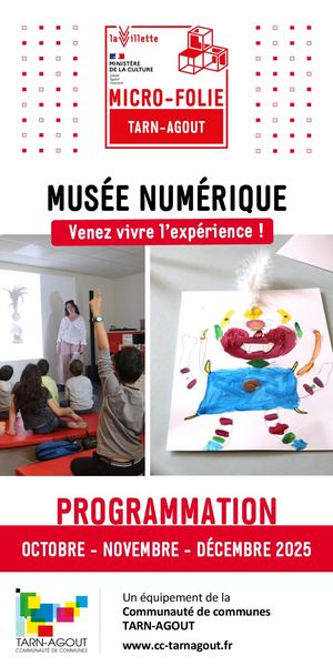 Micro-Folie Tarn-Agout - Programme Octobre/Novembre/Décembre 2025
